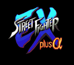 Street Fighter EX plus Alpha Title Screen